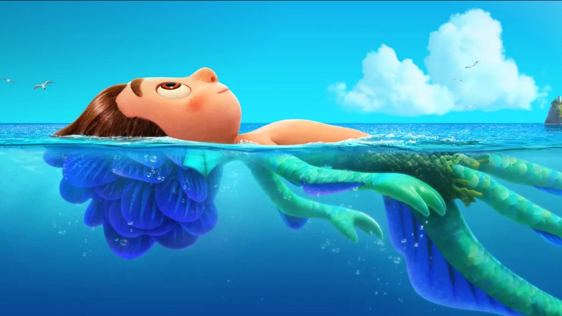 The film follows Luca, a young sea monster who turns human on land (Image via Apple TV+)